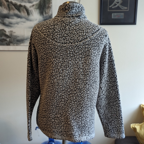 Grey sweater with zip up collared neck - Picture 4 of 4